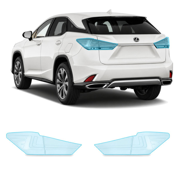 Антигравійна захисна бронеплівка за лекалами для Lexus RX AL20 facelift 2019-2022 - задні ліхтарі стопи