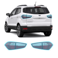 Антигравийная защитная бронепленка по лекалам для Ford EcoSport II facelift 2018-2023 - задние фонари стопы