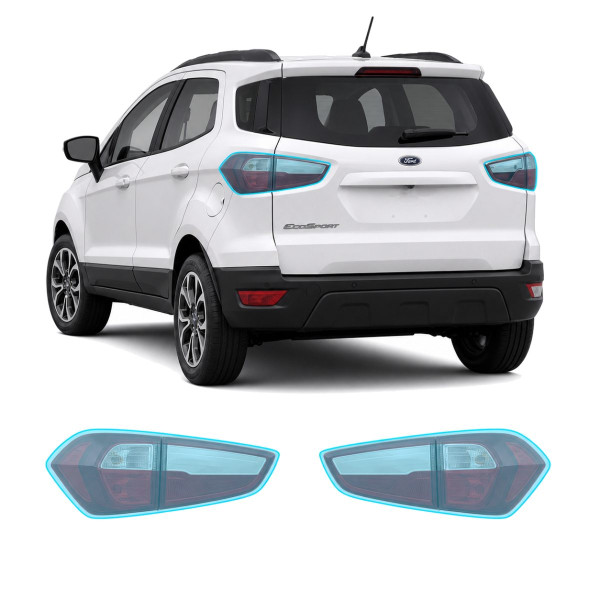 Антигравійна захисна бронеплівка за лекалами для Ford EcoSport II facelift 2018-2023 - задні ліхтарі стопи