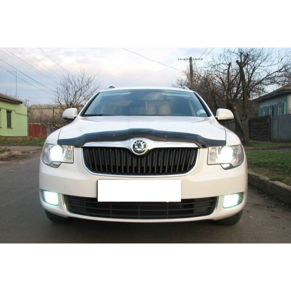 Дефлектор капота мухобойка Skoda Superb 2008-2014