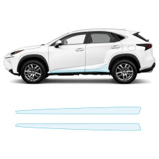 Антигравійна захисна бронеплівка за лекалами для Lexus NX AZ10 2014-2017 - нижня зона кузова пороги