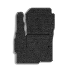 Водительский ворсовый коврик для Mitsubishi Outlander 2012-2020 с подпятником 1 шт (Carrera)