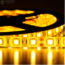 Стрічка Діодна 12v 15см жовта SMD (5050) гнучка / поліуретан покриття Econom