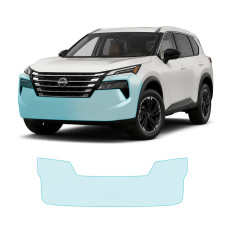Антигравийная защитная бронепленка по лекалам для Nissan Rogue / X-Trail T33 facelift 2024- передний бампер