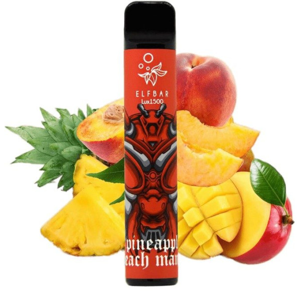 Elf Bar Lux 1500 POD 2% Pineapple Peach Mango Ананас Персік Манго
