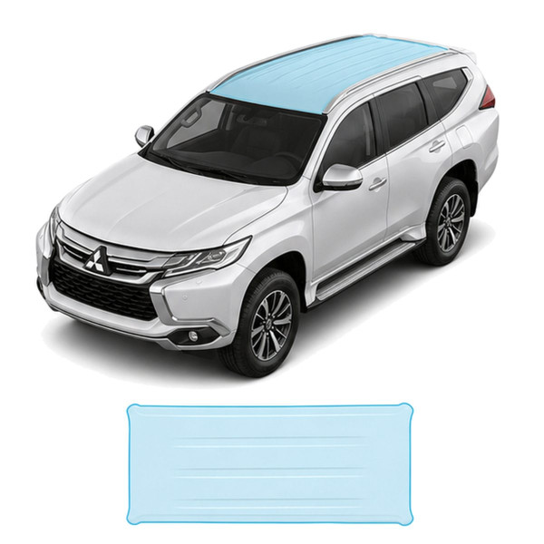 Антигравийная защитная бронепленка по лекалам для Mitsubishi Pajero Sport II 2015-2019 - зона крыши