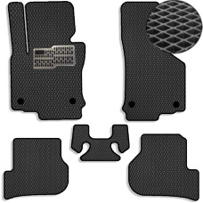 Коврики в салон EVA для Volkswagen Golf VI 2008-2012 с подпятником Черные-Чорный кант 5 шт