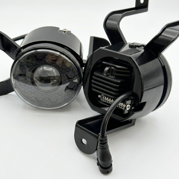 LED Противотуманные Фары Линзованые 70W для Chevrolet Aveo T300 2011-2020 2 шт (M09-FLOOD)