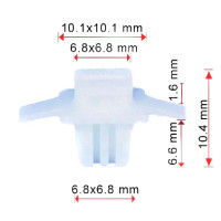 Кліпса кріплення молдингу поро HONDA SUBARU OEM (91513SMGE01 91513-SMG-E11 91213-SZA-A01) C1708