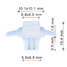 Клипса крепления молдинга пороов HONDA SUBARU OEM (91513SMGE01 91513-SMG-E11 91213-SZA-A01) C1708