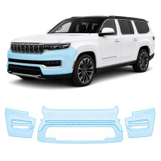 Антигравійна захисна бронеплівка за лекалами для Jeep Grand Wagoneer WS 2021- передній бампер