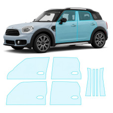 Антигравійна захисна бронеплівка за лекалами для Mini Countryman F60 2017-2020 - зони дверей і стійки вікон