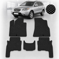 Коврики в салон EVA для Hyundai Santa Fe 2006-2012 Полный комплект 5 шт