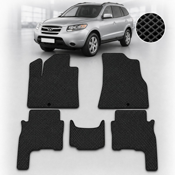 Килимки в салон EVA Hyundai Santa Fe 2006-2012 Повний комплект 5 шт