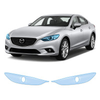 Антигравийная защитная бронепленка по лекалам для Mazda Mazda6 GJ 2012-2018 - оптика (фары и ПТФ)