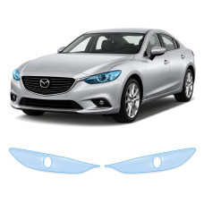 Антигравийная защитная бронепленка по лекалам для Mazda Mazda6 GJ 2012-2018 - оптика (фары и ПТФ)