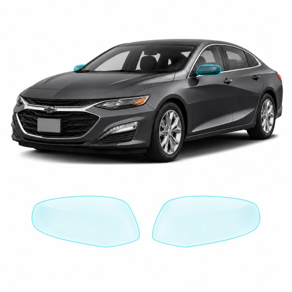 Антигравийная защитная бронепленка по лекалам для Chevrolet Malibu IX facelift 2019-2024 - зеркала