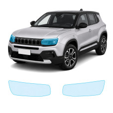 Антигравійна захисна бронеплівка за лекалами для Jeep Avenger 2023- оптика (фари та ПТФ)