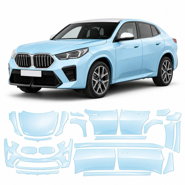 Антигравійна захисна бронеплівка за лекалами для BMW X2 U10 2023- повний кузов