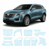 Антигравийная защитная бронепленка по лекалам для Cadillac XT5 I 2016-2019 - полный кузов