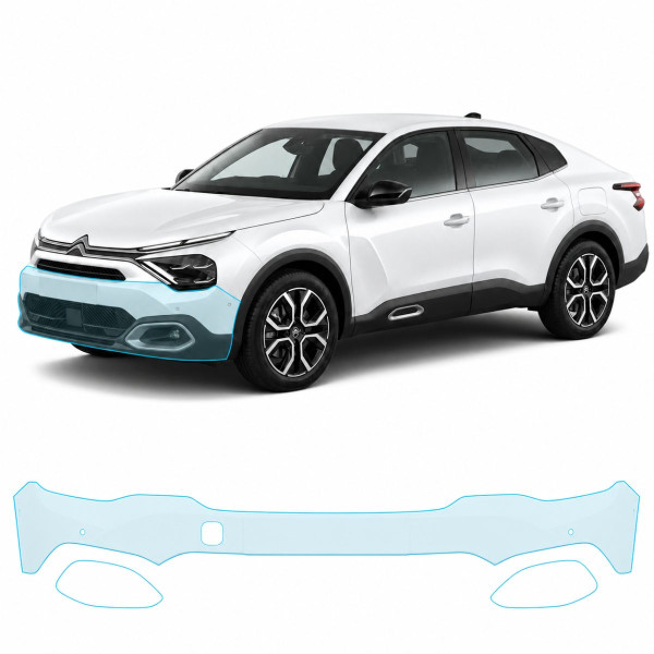 Антигравійна захисна бронеплівка за лекалами для Citroen C4 X I 2022- передній бампер