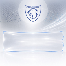 Антигравійна захисна бронеплівка за лекалами для Peugeot 2008 I 2013-2019 - зона даху