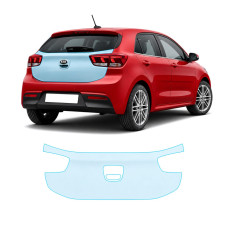 Антигравийная защитная бронепленка по лекалам для Kia Rio YB 2017-2019 - зона крышки багажника