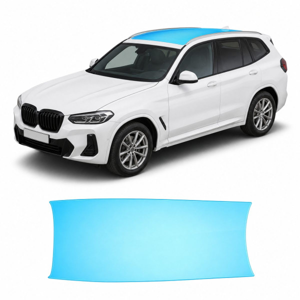 Антигравийная защитная бронепленка по лекалам для BMW X3 G01 facelift 2021-2024 - зона крыши