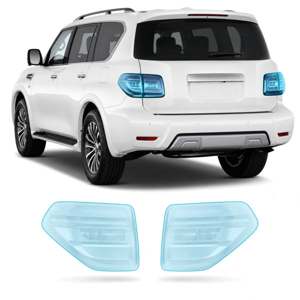 Антигравійна захисна бронеплівка за лекалами для Nissan Armada II 2017-2020 - задні ліхтарі стопи