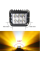 Додаткова LED фара 18W (3W*6) 10-30V 90x76x80 mm Близький стробоскоп 1 шт (W 0260-RB)
