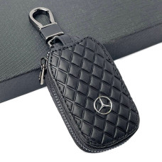 Ключница – чехол автомобильная для ключей с логотипом Mercedes-Benz Ромб Черный