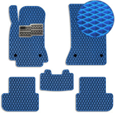 Коврики в салон EVA для Infiniti QX30 2016- с подпятником Синие 5 шт