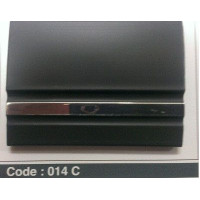 Молдинг чорний 45х3мм 30м 014C (sal 45mm) хром знизу