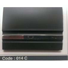 Молдинг черный 45х3мм 30м 014C (sal 45mm) хром снизу