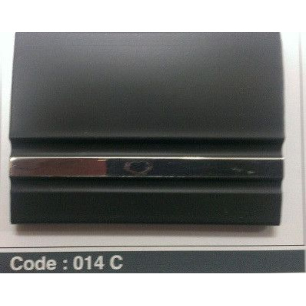 Молдинг черный 45х3мм 30м 014C (sal 45mm) хром снизу