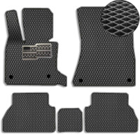 Килимки в салон EVA для BMW X5 (E70) 2007-2013 з підп'ятником Чорні-Сірий кант 5 шт