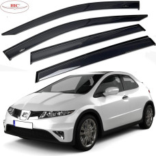 Дефлектори вікон вітровики HIC для Honda Civic 5D 2006-2012 Оригінал (HO29)