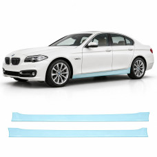 Антигравийная защитная бронепленка по лекалам для BMW 5 Series F10 facelift 2013-2017 - нижняя зона кузова пороги