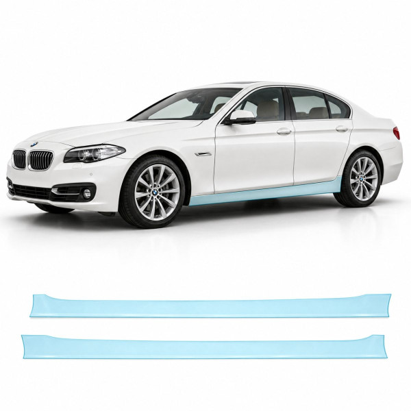 Антигравійна захисна бронеплівка за лекалами для BMW 5 Series F10 facelift 2013-2017 - нижня зона кузова та пороги
