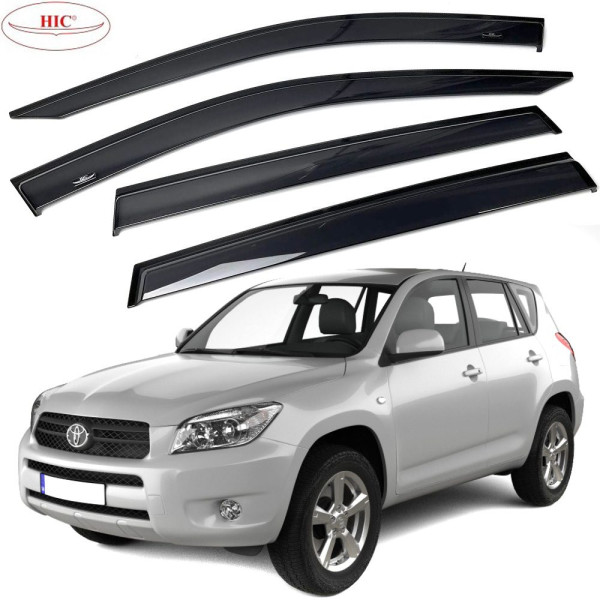 Дефлекторы окон ветровики HIC для Toyota Rav 4 2006-2013 Оригинал (T40)