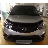Дефлектор капоту мухобійка для Ssang Yong Korando 2013-