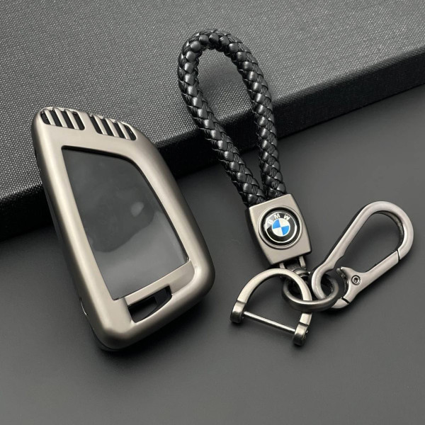 Чохол для автоключів BMW з Брелоком Темний хром Оригінал (YT0021)