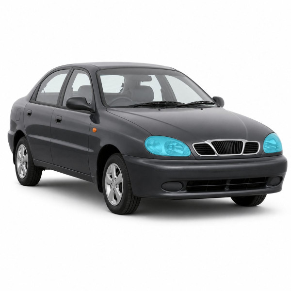 Антигравийная защитная бронепленка по лекалам для Daewoo Sens T150 2002-2017 - оптика (фары и ПТФ)