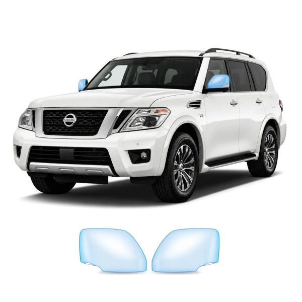 Антигравийная защитная бронепленка по лекалам для Nissan Armada II 2017-2020 - зеркала
