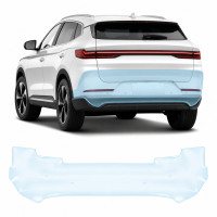Антигравийная защитная бронепленка по лекалам для BYD Song Plus I facelift 2023- задний бампер