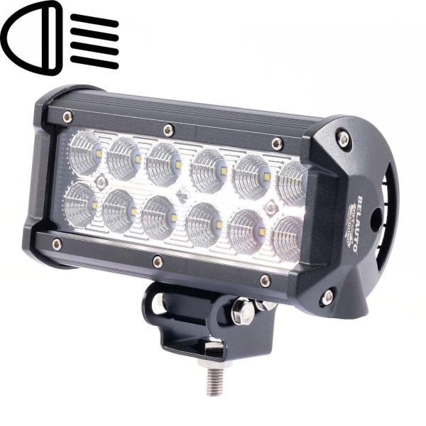 Світлодіодна додаткова LED фара Brevia Flood Алюмінієвий корпус (10712FX1)