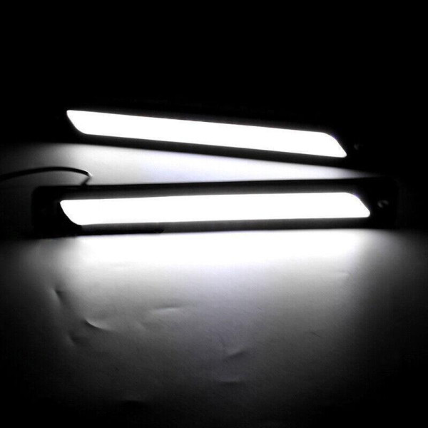 LED Денні ходові вогні ДХО 12V 26 см гумовий корпус гнучкі 2 шт (NTS06)
