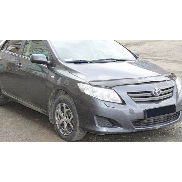 Дефлектор капота мухобойка Toyota Corolla 2007-2012 Евро Крепление (Vip Tuning) TYA29