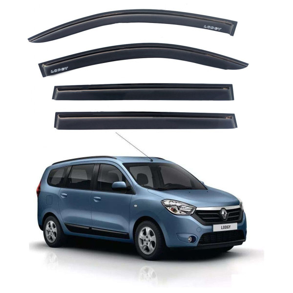 Дефлекторы окон ветровики Renault Lodgy 2012- Скотч 3M Voron Glass