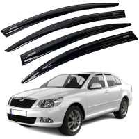 Дефлекторы окон ветровики Acrylic для Skoda A5 2004-2014 Liftback Гибкие
